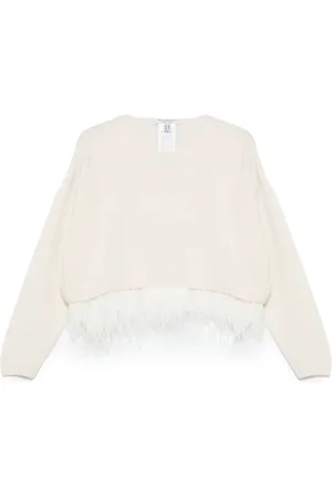 Serafini Sweater med fjerdetalje