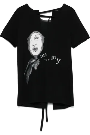 YOHJI YAMAMOTO T-shirt med illustration-tryk