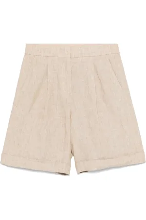 PESERICO SIGN Shorts i hør