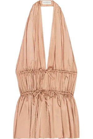 DRIES VAN NOTEN Top med ruche-detalje