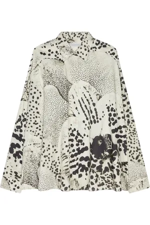 DRIES VAN NOTEN Cocoon-silkeskjorte