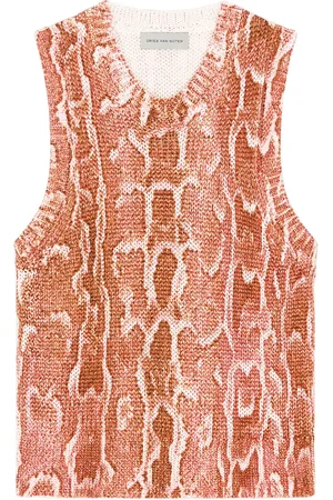 DRIES VAN NOTEN Top med slangetryk