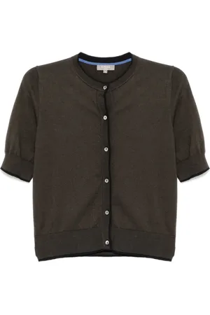 N.PEAL T-shirt med knaplukning