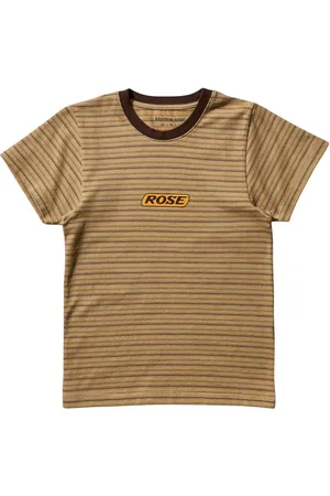 MARTINE ROSE Stribet T-shirt med grafisk tryk