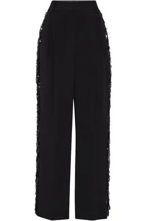 Brunello Cucinelli Waterfall bukser med broderi