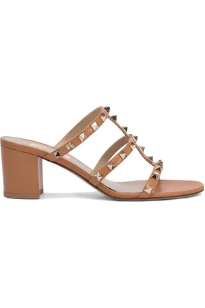 VALENTINO GARAVANI Rockstud 60 mm lædersandaler