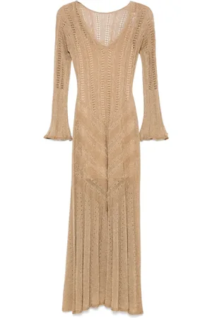 Twin-Set Lang kjole i lurex