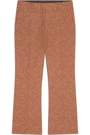 DRIES VAN NOTEN Bukser i mønstret jacquard
