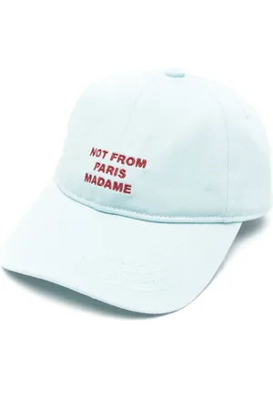 Drôle de Monsieur Kasket med broderet slogan