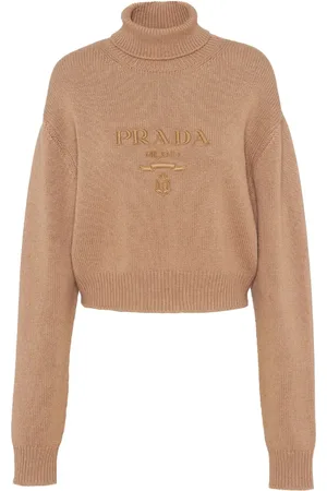 Prada Kashmirtrøje med logobroderi