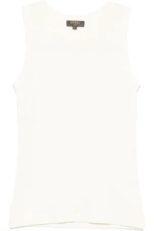 N.PEAL Tanktop med ribbet kant