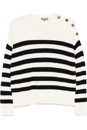 N.PEAL Stribet sweater