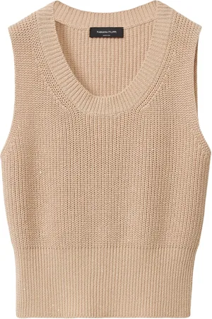 Fabiana Filippi Vest med ribbet kant