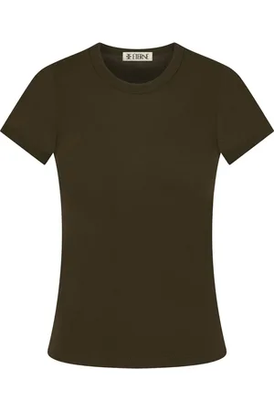 ÉTERNE T-shirt med rund hals og lange ærmer
