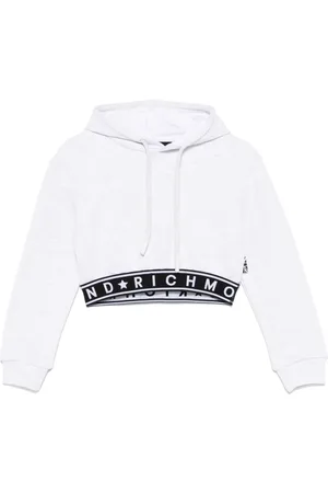 John Richmond Hættetrøje med logo-taljebånd