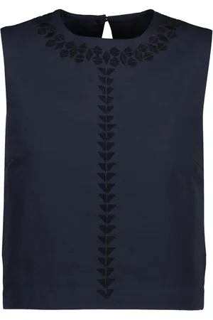 YVES SALOMON Top med broderi