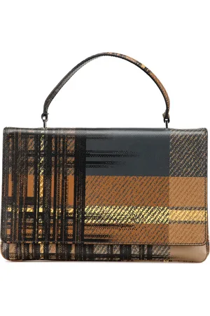Prada Skotskternet Saffiano håndtaske med tophåndtag fra 2010-2024