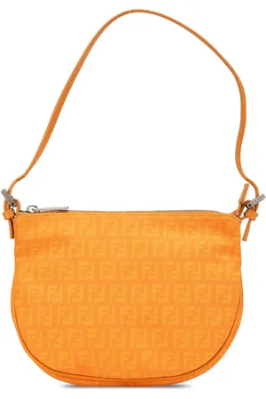 Fendi Hobo skuldertaske i kanvas med Zucchino-mønster fra 2000-2010