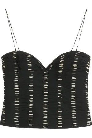 VALENTINO GARAVANI Chiffon-top med Plusdepois-tryk