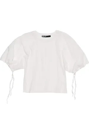 Bimba y Lola Polo i silke med jacquard-mønster