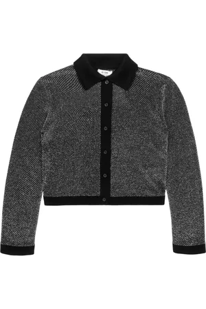 RE/DONE Polo-cardigan i lurex