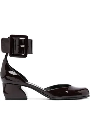 Sergio Rossi Si Rossi 45mm pumps med spænde og lakeret finish
