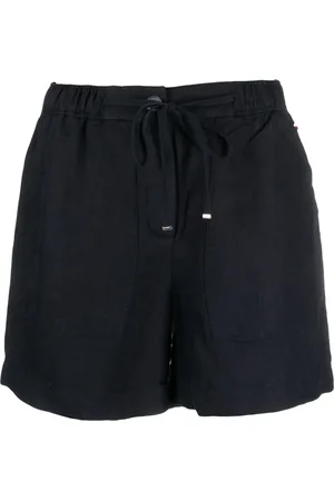 Tommy Hilfiger Shorts i hør med snoretræk og logomærke