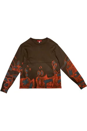 ECKHAUS LATTA Langærmet top med graffititryk