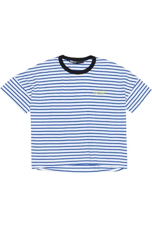 Bimba y Lola Kasseformet T-shirt i bomuld med striber