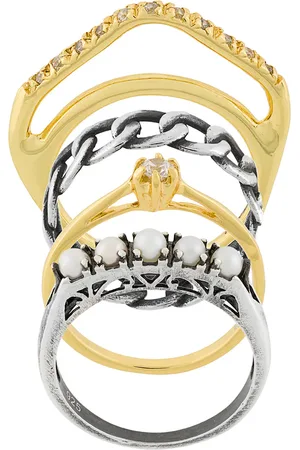 Iosselliani "Silver Heritage ringe, sæt med 4"