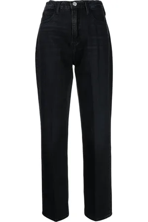 Frame Cropped jeans med høj talje
