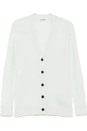 Jil Sander Cardigan med broderad logotyp