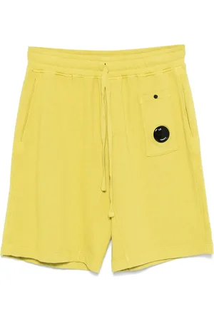 C.P. Company Cargo-shorts i fleece med linsedetalje