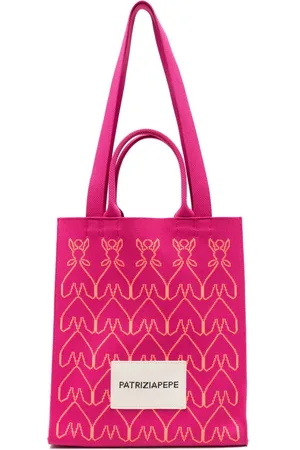 Patrizia Pepe Tote i mønstret jacquard
