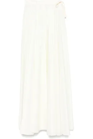 Maison Margiela Taffeta lang nederdel