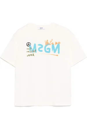 Msgm T-shirt med logotryk