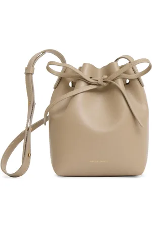Mansur Gavriel Lille bucket-taske i læder