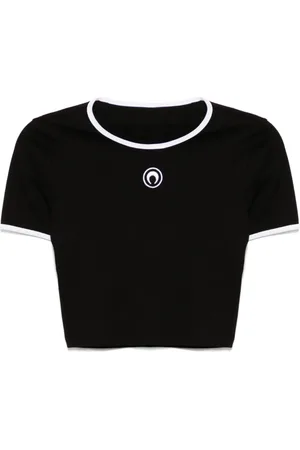 Marine Serre Cropped top med månelogo