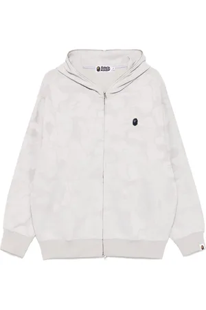 A Bathing Ape Hættetrøje med kamuflagemønster og lynlås