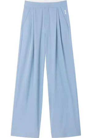 AZ FACTORY Manon palazzo-bukser med plisseret detalje