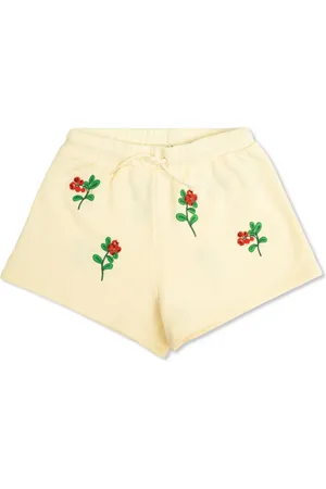 Mini Rodini Blomsterbroderede shorts