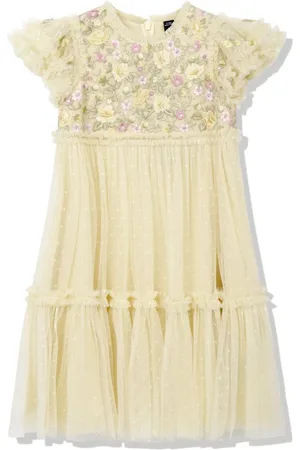 Needle & Thread Kjole med blomsterbroderi