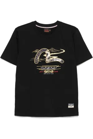 Evisu T-shirt med brokade-måge