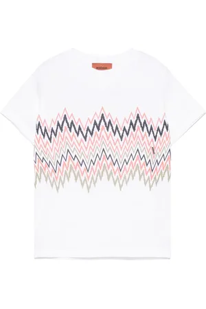 Missoni T-shirt med zigzag-tryk