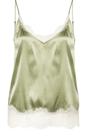 MAX & MOI Tia top med blomstrede blonde