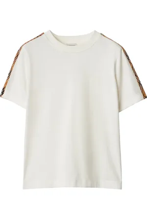 Burberry T-shirt med ternet kant