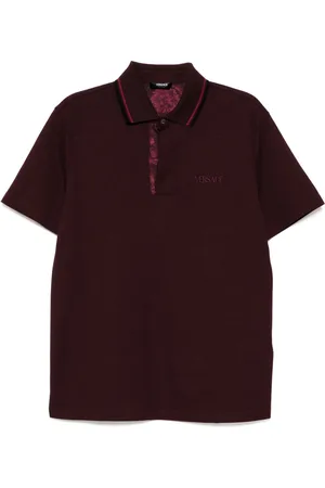 VERSACE Polo med broderet logo