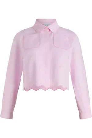 Patou Cropped skjorte med takket kant