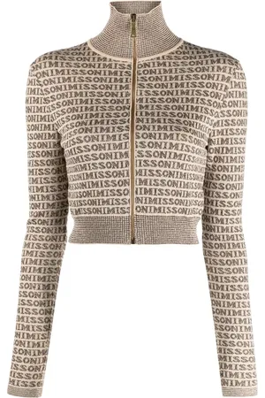 Missoni Cardigan med lynlås og logotryk