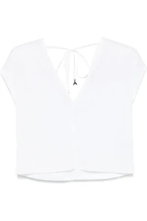 Patrizia Pepe T-shirt med knudedetalje